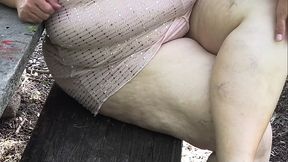 Thick ass white girl caught masturbating In Public park | flashing pussy | fat ass | big booty | Sexy ssbbw | Masturbation | Hijab | cum explode | Chubby | juicy ass | dripping pussy