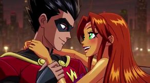STARFIRE &amp; ROBIN STEAMY PENTHOUSE ROMANCE - Hot 3D Anime Couple