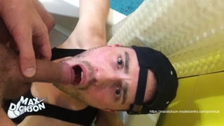 Rough boy pissing in my mouth
