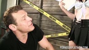 ”PORNSTAR PLATINUM Redhead Melody Jordan Tight Cunt Surrenders To Horny Cock”