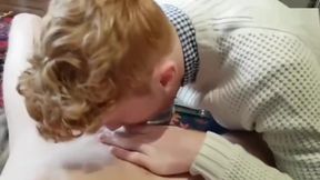 Young ginger bj and fuck