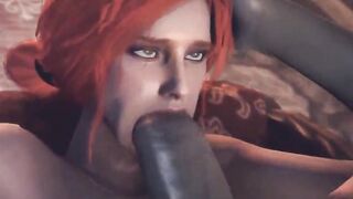 Witcher Porn Triss Merigold turned inside a whore - Anna Shaffer Sex Fantasy Facial jizzed