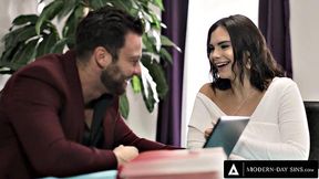 MODERN-DAY SINS - Sneaky Husband Bangs Busty Wife Rachael Cavalli After Fucking His MISTRESS
