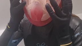 wetsuit snorkel mask tease in bath