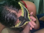 Mamada Sexy y Sumisa De Cerca POV & Corrida En La Boca
