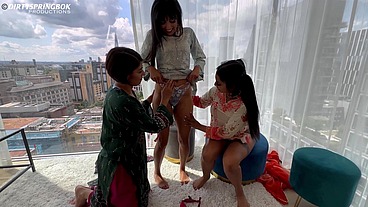 Three Desi Bhabis gone wild