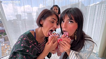 Three Desi Bhabis gone wild