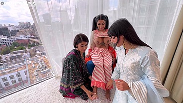 Three Desi Bhabis gone wild
