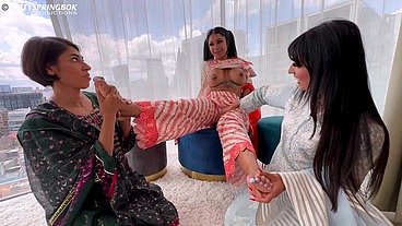 Three Desi Bhabis gone wild