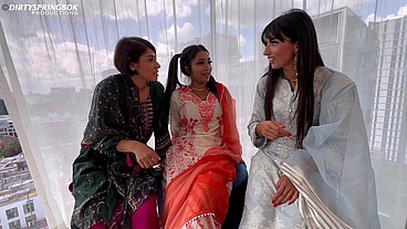 Three Desi Bhabis gone wild