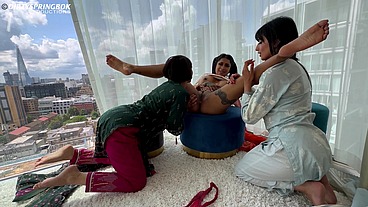 Three Desi Bhabis gone wild