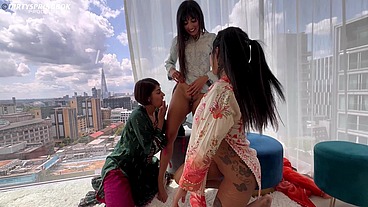Three Desi Bhabis gone wild