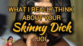 WHAT I REALLY THINK ABOUT YOUR SKINNY DICK - JOI