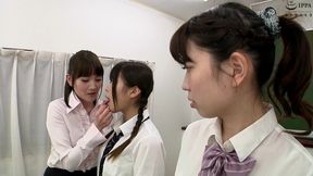 Saliva-drenched lesbian licking frenzy! 2