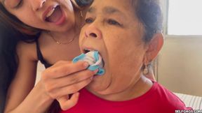 Panty-Gagged and Hogtied: Yurca Dominates Her Defiant Granny