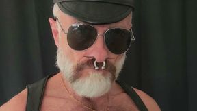 Tit Pig Smoking His Pipe While Playing with Tits and Cock