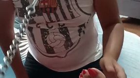 Köleme çorap giydirme e?itimi veriyorum