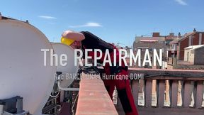 roc barcelona, reparateur d antennes, baise au jus sur les toits par hurricane domi