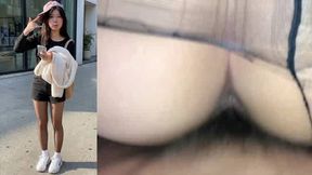Korean Cutie WooHyun 21yo Black Pantyhose Fuck and Cum