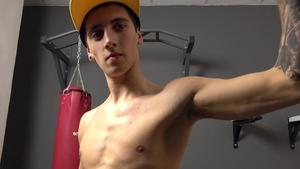 EastBoys.com: Flex fucking with muscle straight guy Pablo Gomez at the casting