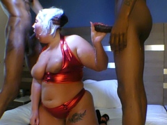 Frances best amateur interracial threesome action