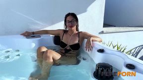 pierced nipples babe gets fucked after jacuzzi. alice biancci, hottest slut on pepeporn