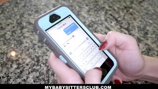 MyBabySittersClub - Doll Eyed BabySitter Fucks Client