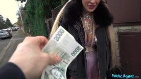 Public Agent - Dancer coming home from work early morning gets a surprise tip
