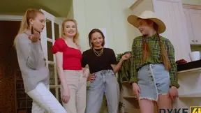 Olivia Trunks Strap-On Adventure with Horny Babes Getting Wet