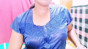 Indian family porn housewife with husbend's father telugu dirty talks.