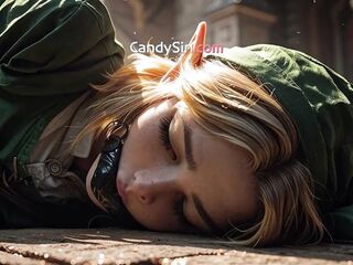 Monster Dong Ruins Zelda’s Constricted Holes In Castle Creampie Undressed!