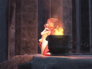 Lilith and her sex  in the darksome castle