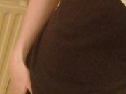 Taking my dick out and masturbating in a public hallway