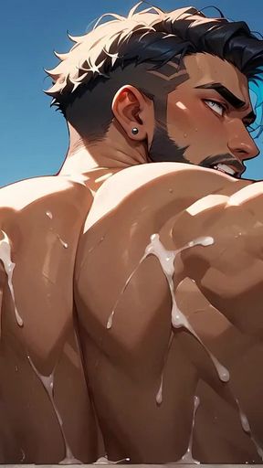 Sweating Muscles, Glory Holes, and Cum Shots Under the Red-hot Sunset Sky - Super-hot Gay Porn! Hardcore and Red Hot!