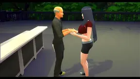 Hinata Cheats on Naruto – Hot Milf Bonfire Sex With Bartender Cuckold Drama