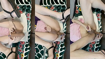 Lilia is Horny From Going Commando in a Skirt and needs to Masturbate!