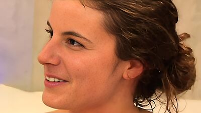 Cute couple goes intow the swinger club for their first experience