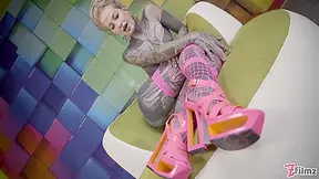 Lily Lu And Tattooed Teen - Heavily 18+ Anal Stretching