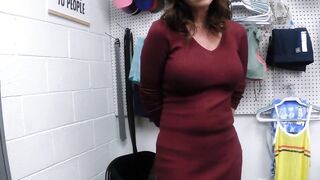 Milf Thieves #3 - Big Dick Security Officer Fucks Wet Pussy Of Redhead Milf