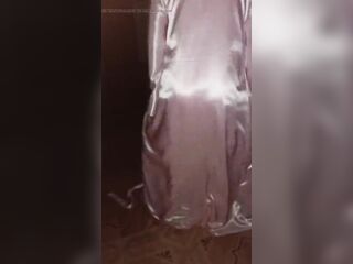 pink satin lengthy dancing