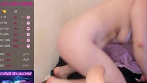 Amateur babe showcases her wet and juicy pussy while giving a nasty queef