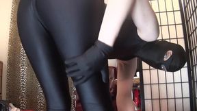 (hd) Lycra Fetish with Hood