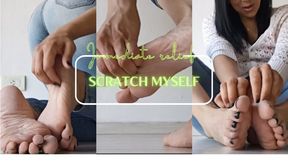 Scratching my feet gives immediate relief
