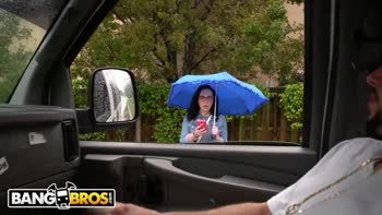Scarlett's Rainy Day Bang Bus Adventure: Flashing Dick and More