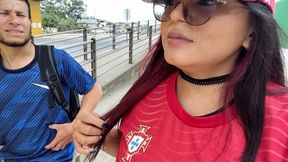 Delicious anal sex with a beautiful college student who was hanging around outside a state bridge.