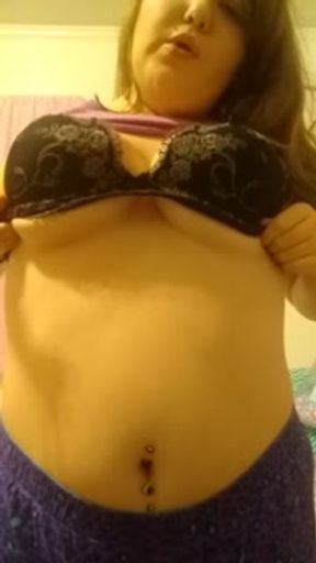 Chubby smoking tease