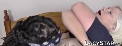 Classy GILF with big tits pounded balls deep by black dick