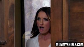 Stepdaughter pleases MILF with strapon