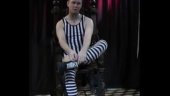 The prisoner guy ended up in the electric chair. Cosplay and fetish /MULTICAM COSPLAY angle 1