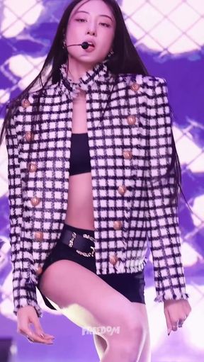 Korean k-pop fan gets creampied while standing in her slim figure and black hair